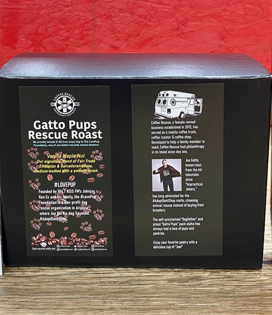 Gatto Pups Rescue Roast K-Cup 12 Pack Coffee