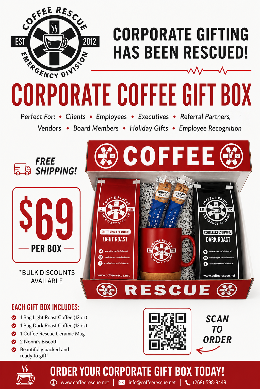 Corporate Coffee Gift Box - FREE SHIPPING